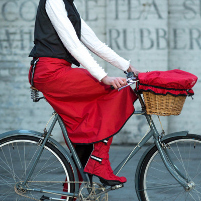 jupe de pluie rainwrap pour cycliste à velo