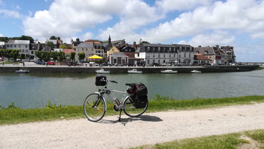 Vélo face à Saint-Valéry-sur-Somme